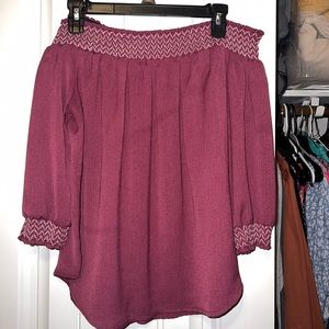 Off the shoulder top